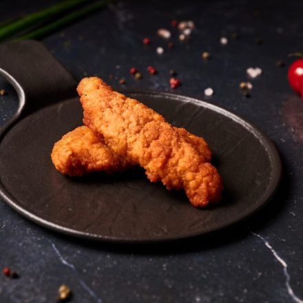 Panírozott "Sweet&Chilli" csirkemell csík 10x1kg/#