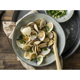 Vénuszkagyló héjas (fehér) 40/60 10x1kg/csom.