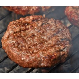   125mm/65g/db Készresütött MARHA hamburgerhús 7,8kg/# 0,52kg/csomag