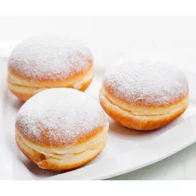   Sárgabarackos Berliner fánk porcukorral 12*65g/csom., 48db/#