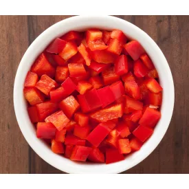 Piros Pritaminpaprika kocka ömlesztett 10kg/# KREL