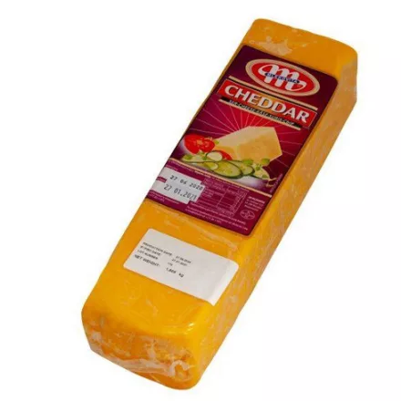 Tömbös Vörös Cheddar Sajt kb 2kg/db 17 kg/# (Mlekovita)