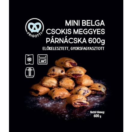 Mini belga csokis-meggyes párnácska 10x600g