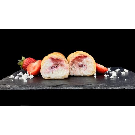 Házias Epres-túrós rétes 600g/db 12db/#