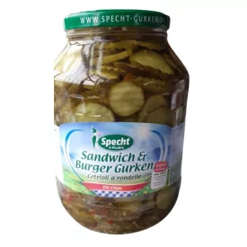   Specht Szeletelt Uborka 2650 ml 2450g/1320g 2db/# Sandwich & Burger Uborka
