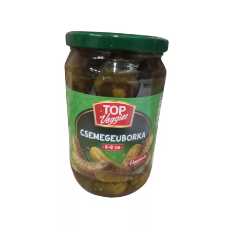 Top Veggies Csemege uborka 6-9 cm 680/360g 12db/# (Üveges)
