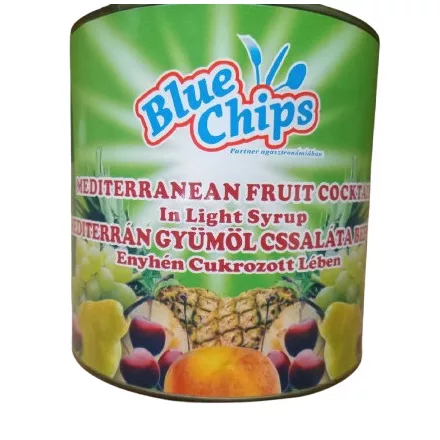 Mediterrán gyümölcskoktél konzerv 2500g/1500g 6db/#