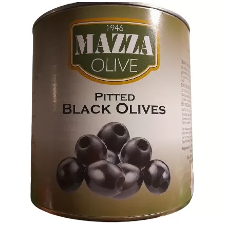 MAZZA Olívabogyó Fekete Magozott 2600g/1320g 6db/#