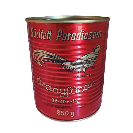 Sűrített paradicsom "Aranyfácán" 850g 8db/#