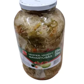   Globetti Vegyes Vágott Savanyúság 4100gr/2200gr (Édesítőszer mentes) 2db/#  4250 ml