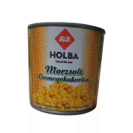 Morzsolt csemege kukorica konzerv 340gr/250gr 24db/# (HOLBA)