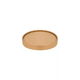   Kraft lid 115mm for kraft soup cup (12-32oz) 25pc/pack (2MEKRAFTLID15)