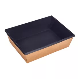 Eco-Tray black-brown bowl 1000ml 50pc/pack (2MEECOT01BF)