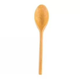 Polymer-coated wooden spoon 180mm 50pc/pack (2MEFAPOKAN18)